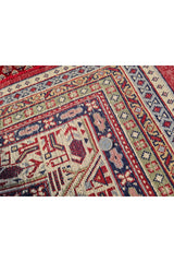Authentic Hand Knotted Vintage Badam Gul Wool Area Rug 12 x 8 Ft (1501 Ger-4)