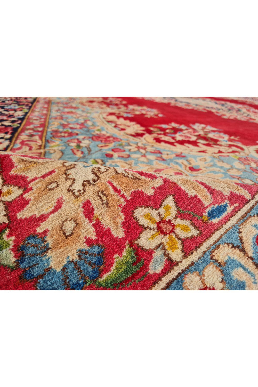 Authentic Hand Knotted Vintage Qirmoun Wool Area Rug 12.5 x 9.10 Ft (1504 Ger-4)