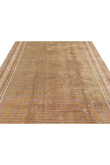 Authentic Hand Knotted Vintage Badam Gul Wool Area Rug 11 x 8 Ft (1505 Ger-4)