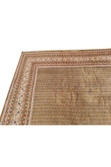 Authentic Hand Knotted Vintage Badam Gul Wool Area Rug 11 x 8 Ft (1505 Ger-4)