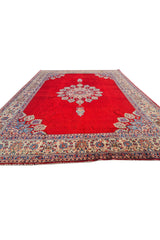 Authentic Hand Knotted Vintage Qashoun Wool Area Rug 12 x 9 Ft (1507 Ger-4)