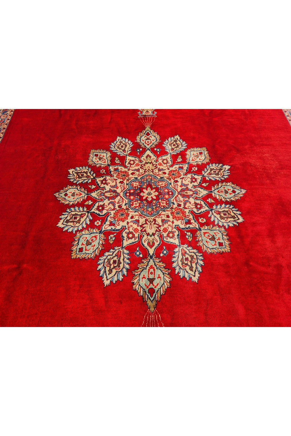 Authentic Hand Knotted Vintage Qashoun Wool Area Rug 12 x 9 Ft (1507 Ger-4)