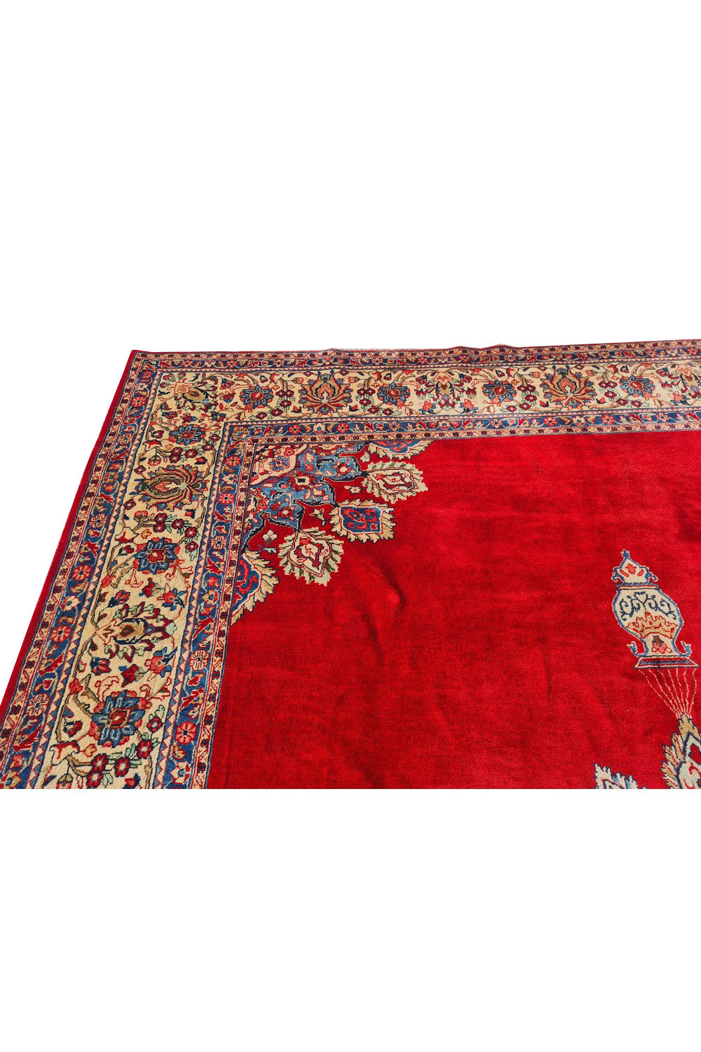 Authentic Hand Knotted Vintage Qashoun Wool Area Rug 12 x 9 Ft (1507 Ger-4)