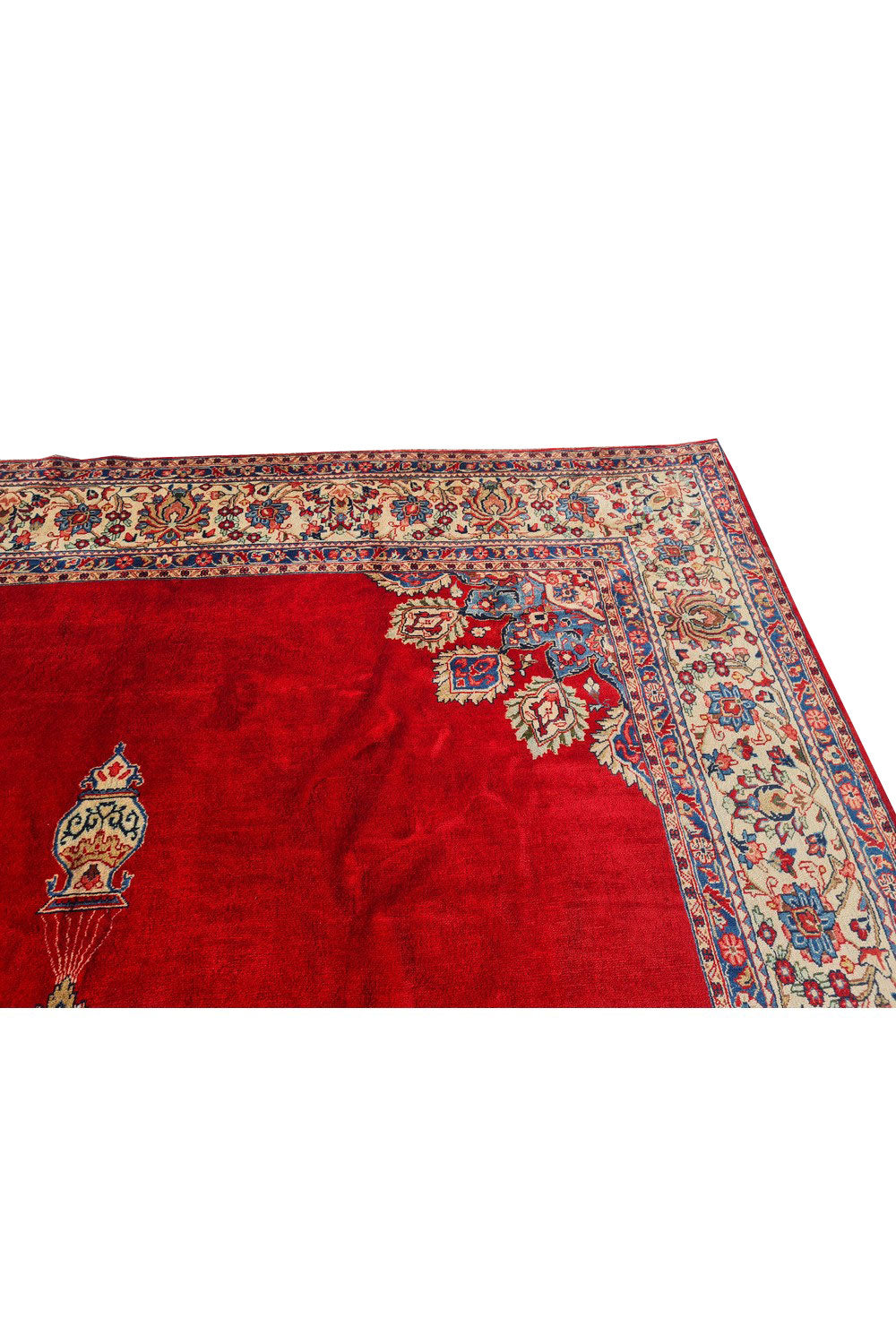 Authentic Hand Knotted Vintage Qashoun Wool Area Rug 12 x 9 Ft (1507 Ger-4)