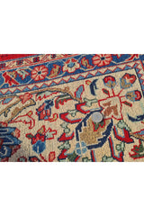 Authentic Hand Knotted Vintage Qashoun Wool Area Rug 12 x 9 Ft (1507 Ger-4)