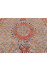 Authentic Hand Knotted Vintage Yamoud Wool Area Rug 12.9 x 9.7 Ft (1516 Ger-4)