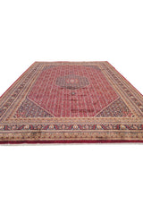 Authentic Hand Knotted Vintage Qashoun Wool Area Rug 12 x 9 Ft (1419 Ger-4)