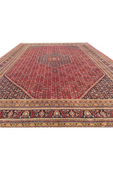 Authentic Hand Knotted Vintage Qashoun Wool Area Rug 12 x 9 Ft (1419 Ger-4)