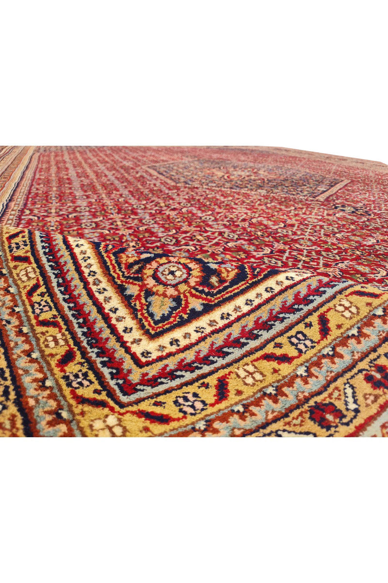 Authentic Hand Knotted Vintage Qashoun Wool Area Rug 12 x 9 Ft (1419 Ger-4)