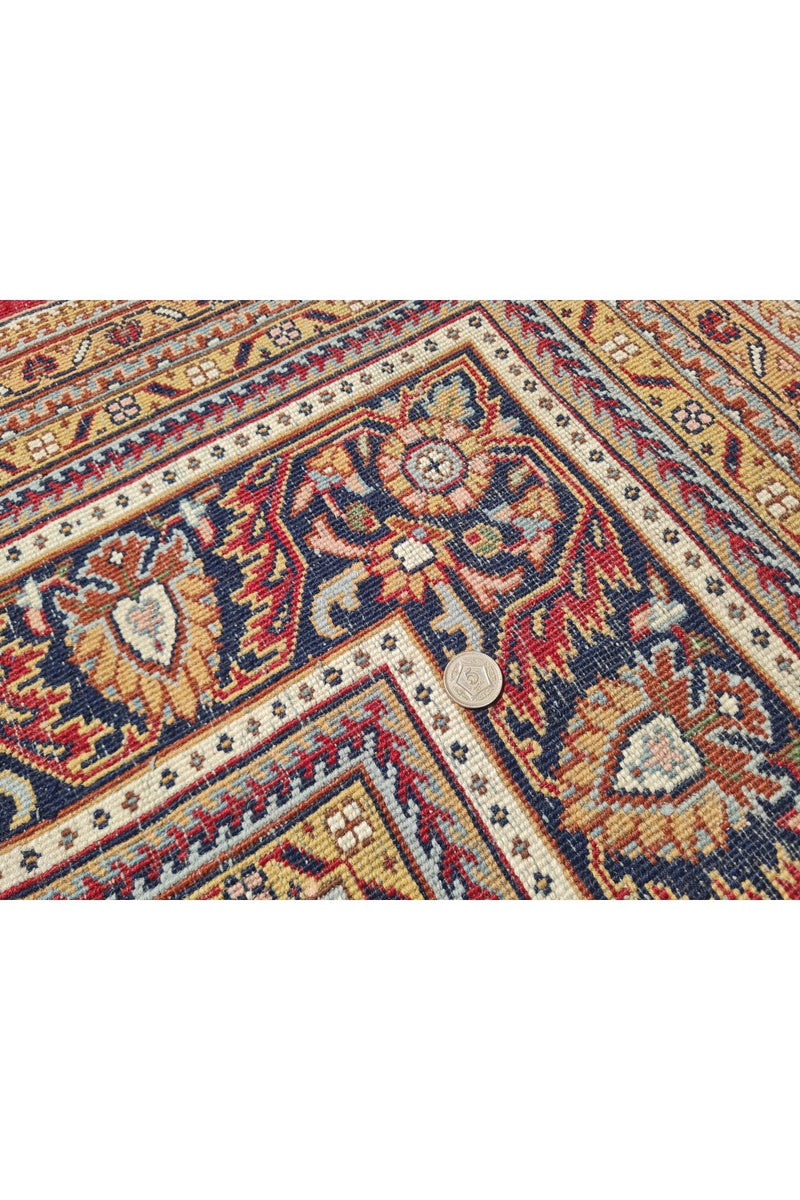 Authentic Hand Knotted Vintage Qashoun Wool Area Rug 12 x 9 Ft (1419 Ger-4)