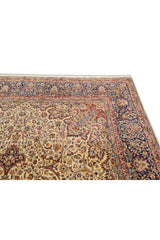 Authentic Hand Knotted Vintage Double knot Wool Area Rug 12.3 x 9.0 Ft (1521 Ger-4)