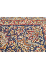 Authentic Hand Knotted Vintage Double knot Wool Area Rug 12.3 x 9.0 Ft (1521 Ger-4)