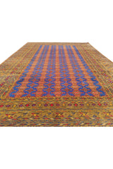 Authentic Hand Knotted Vintage Afghan Dowlatabad Moori Wool Area Rug 10 x 7 Ft (1522 Ger-4)