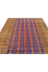 Authentic Hand Knotted Vintage Afghan Dowlatabad Moori Wool Area Rug 10 x 7 Ft (1522 Ger-4)