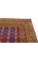 Authentic Hand Knotted Vintage Afghan Dowlatabad Moori Wool Area Rug 10 x 7 Ft (1522 Ger-4)