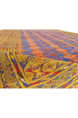 Authentic Hand Knotted Vintage Afghan Dowlatabad Moori Wool Area Rug 10 x 7 Ft (1522 Ger-4)