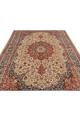 Authentic Hand Knotted Vintage Tabreez Wool Area Rug 11 x 8 Ft (1524 Ger-4)