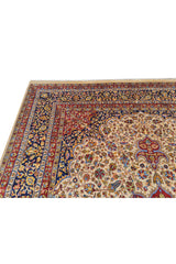 Authentic Hand Knotted Vintage Tabreez Wool Area Rug 11 x 8 Ft (1524 Ger-4)