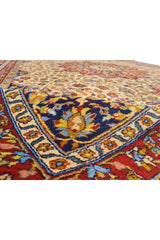 Authentic Hand Knotted Vintage Tabreez Wool Area Rug 11 x 8 Ft (1524 Ger-4)