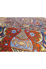 Authentic Hand Knotted Vintage Kashmour Pictorial Wool Area Rug 11.3 x 7.11 Ft (1540 Ger-4)
