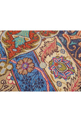 Authentic Hand Knotted Vintage Kashmour Pictorial Wool Area Rug 11.3 x 7.11 Ft (1540 Ger-4)