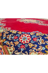 Authentic Hand Knotted Vintage Qirmoun Wool Area Rug 12.7 x 9.7 Ft (1541 Ger-4)