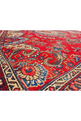 Authentic Hand Knotted Vintage Tabreez Wool Area Rug 14.1 x 9.4 Ft (1544 Ger-4)