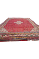 Authentic Hand Knotted Vintage Badami Wool Area Rug 13 x 10 Ft (1547 Ger-4)