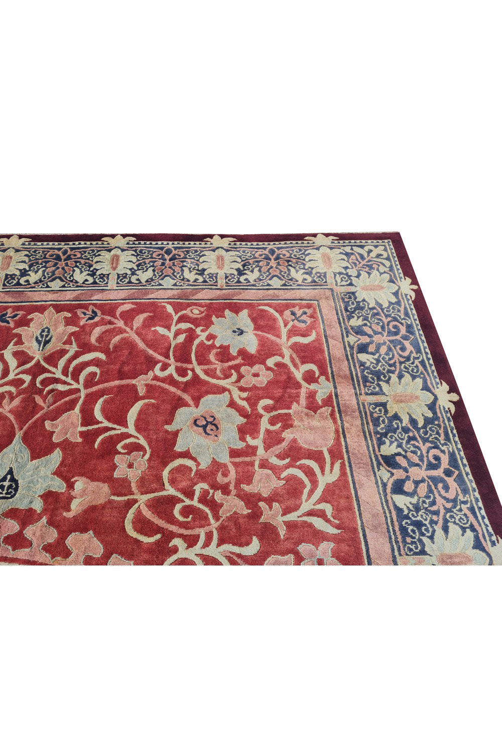 Authentic Hand Knotted Vintage Gabbah Nepal Wool Area Rug 11.5 x 8.11 Ft (1548 Ger-4)