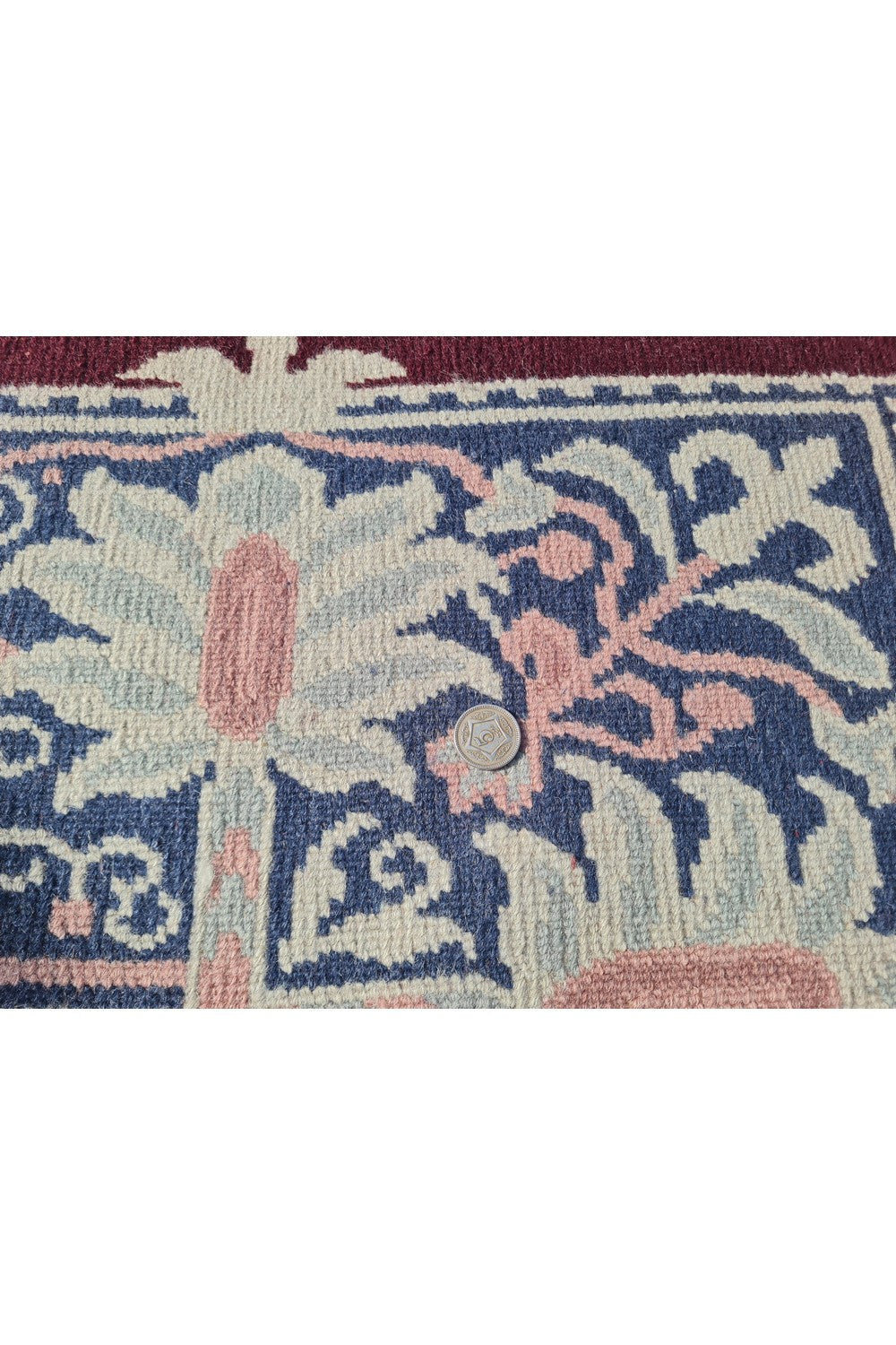 Authentic Hand Knotted Vintage Gabbah Nepal Wool Area Rug 11.5 x 8.11 Ft (1548 Ger-4)