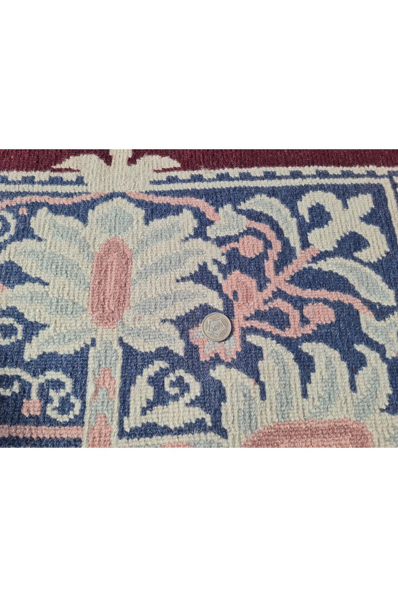Authentic Hand Knotted Vintage Gabbah Nepal Wool Area Rug 11.5 x 8.11 Ft (1548 Ger-4)