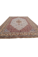 Authentic Hand Knotted Vintage Bijour Wool Area Rug 11.3 x 8.3 Ft (1560 Ger-4)