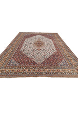Authentic Hand Knotted Vintage Bijour Wool Area Rug 11.3 x 8.3 Ft (1560 Ger-4)