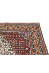 Authentic Hand Knotted Vintage Bijour Wool Area Rug 11.3 x 8.3 Ft (1560 Ger-4)