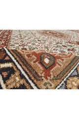 Authentic Hand Knotted Vintage Bijour Wool Area Rug 11.3 x 8.3 Ft (1560 Ger-4)