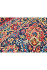 Authentic Hand Knotted Antique Qashoun Wool Area Rug 13.1 x 10.0 Ft (1561 Ger-4)