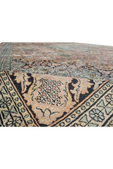 Authentic Hand Knotted Vintage Kashmiri Wool Area Rug 17.9 x 11.11 Ft (1565 Ger-4)