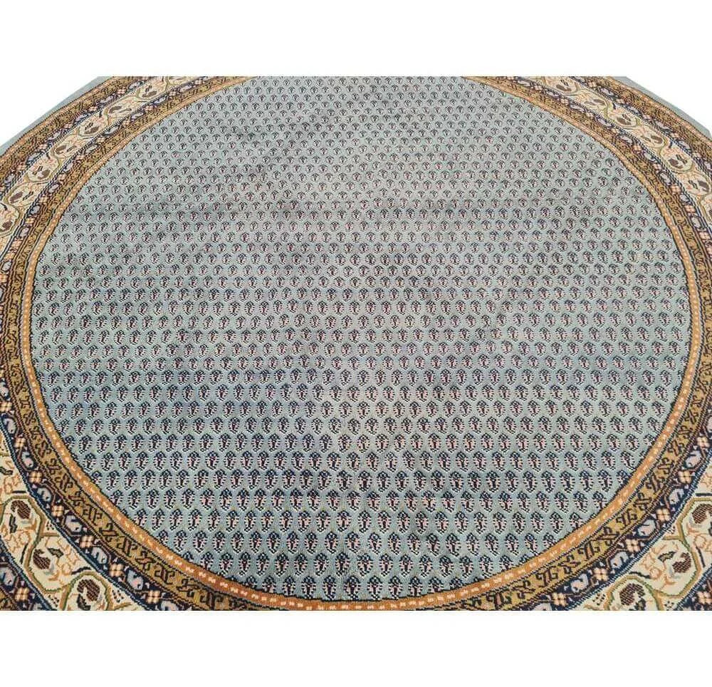 Amazing Hand Knotted Vintage Bijour Round Wool Area Rug 7.6 x 7.6 Ft