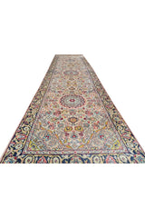 Amazing Hand Knotted Vintage Tribal Sino Pictorial Silk Area Runner Rug 9.5 x 2.5 Ft