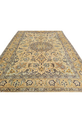 Authentic Hand Knotted Vintage Tabreez Wool Area Rug 4.9 x 3.4 Ft (1756 Ger-4)