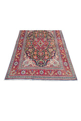 Authentic Hand Knotted Vintage Pashmin Koum Wool Area Rug 5.3 x 3.7 Ft (1757 Ger-4)