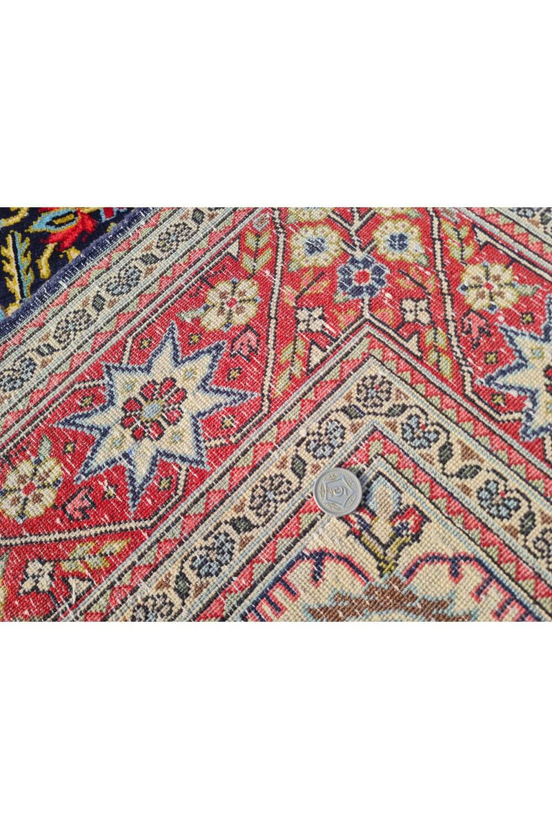 Authentic Hand Knotted Vintage Pashmin Koum Wool Area Rug 5.3 x 3.7 Ft (1757 Ger-4)