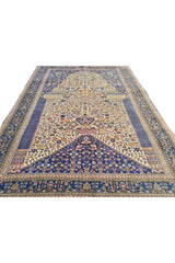 Authentic Hand Knotted Vintage Bijour Wool Area Rug 4.9 x 3.4 Ft (1760 Ger-4)