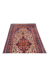 Authentic Hand Knotted Vintage Agra Wool Area Rug 5.0 x 3.0 Ft (1770 Ger-4)