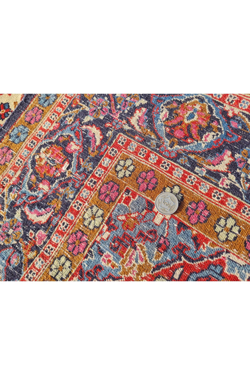 Authentic Hand Knotted Vintage Agra Wool Area Rug 5.0 x 3.0 Ft (1770 Ger-4)