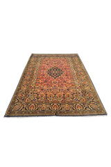 Authentic Hand Knotted Vintage Pashmin Koum Wool Area Rug 5.2 x 3.8 Ft (1773 Ger-4)