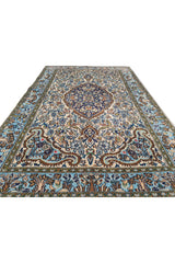 Authentic Hand Knotted Vintage Pashmin Koum Wool Area Rug 5.2 x 3.4 Ft (1774 Ger-4)