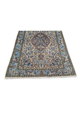 Authentic Hand Knotted Vintage Pashmin Koum Wool Area Rug 5.2 x 3.4 Ft (1774 Ger-4)