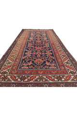 Authentic Hand Knotted Antique Hamidoun Wool Area Rug 6.4 x 3.4 Ft (1775 Ger-4)