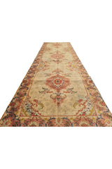 Amazing Hand Knotted Vintage Shahi Tabreez Wool Area Runner Rug 10 x 3 Ft